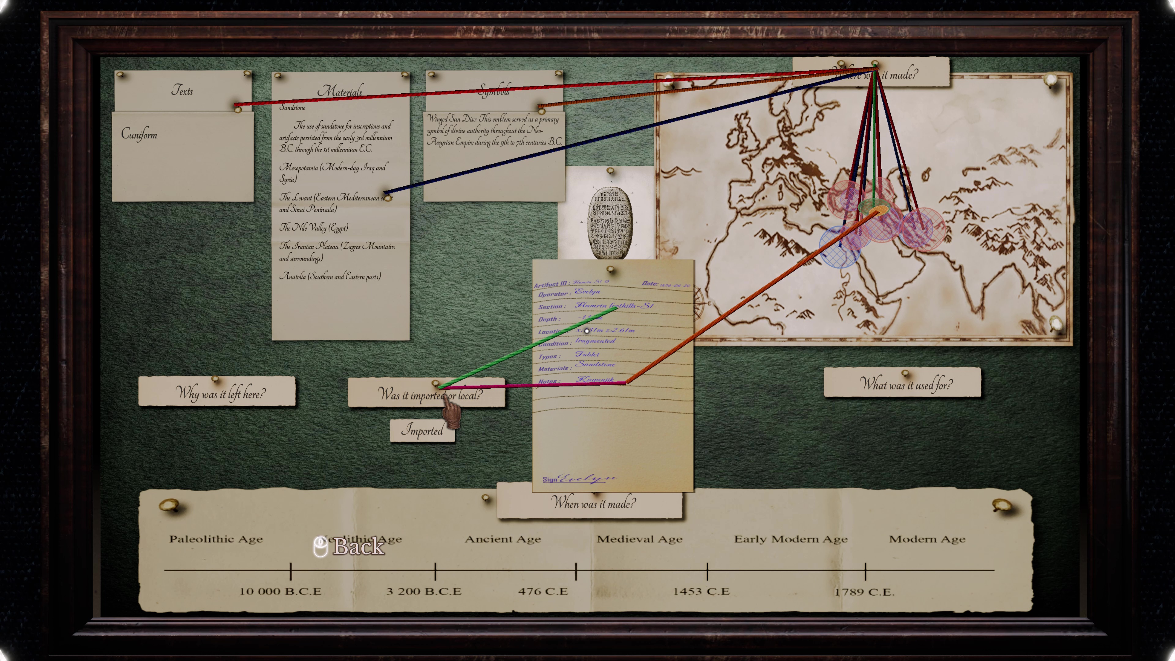 Investigator's Desk and Field Notebook